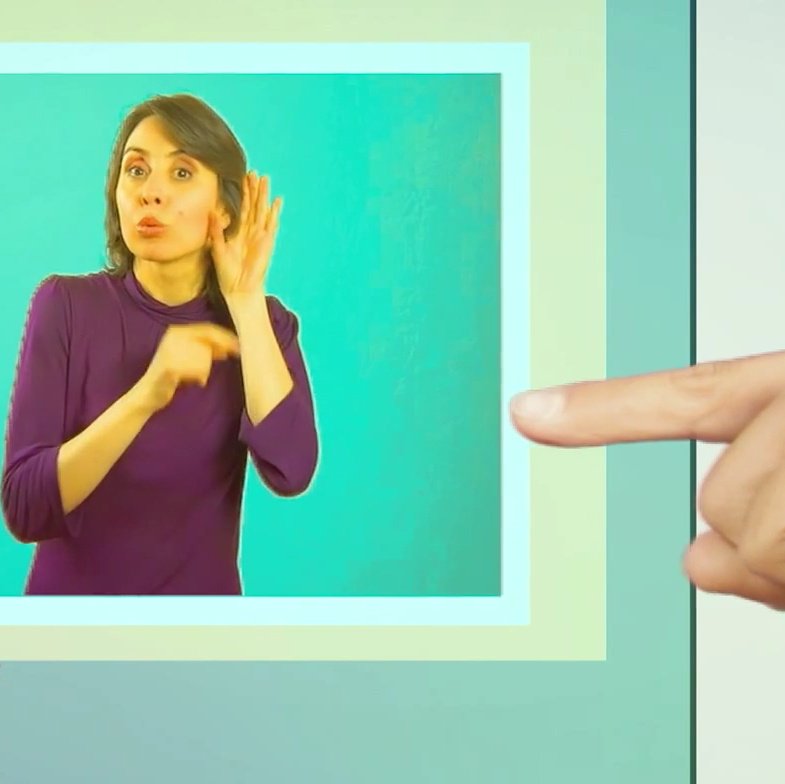 lengua de señas en televisión