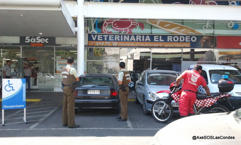 Carabineros e Inspectores Municipales acudiendo al llamado de Ciudad Accesible Lider El Alba