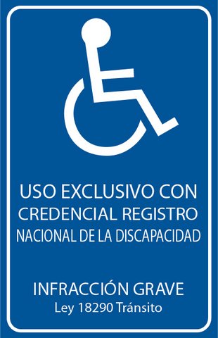 Estacionamiento exclusivo PcD