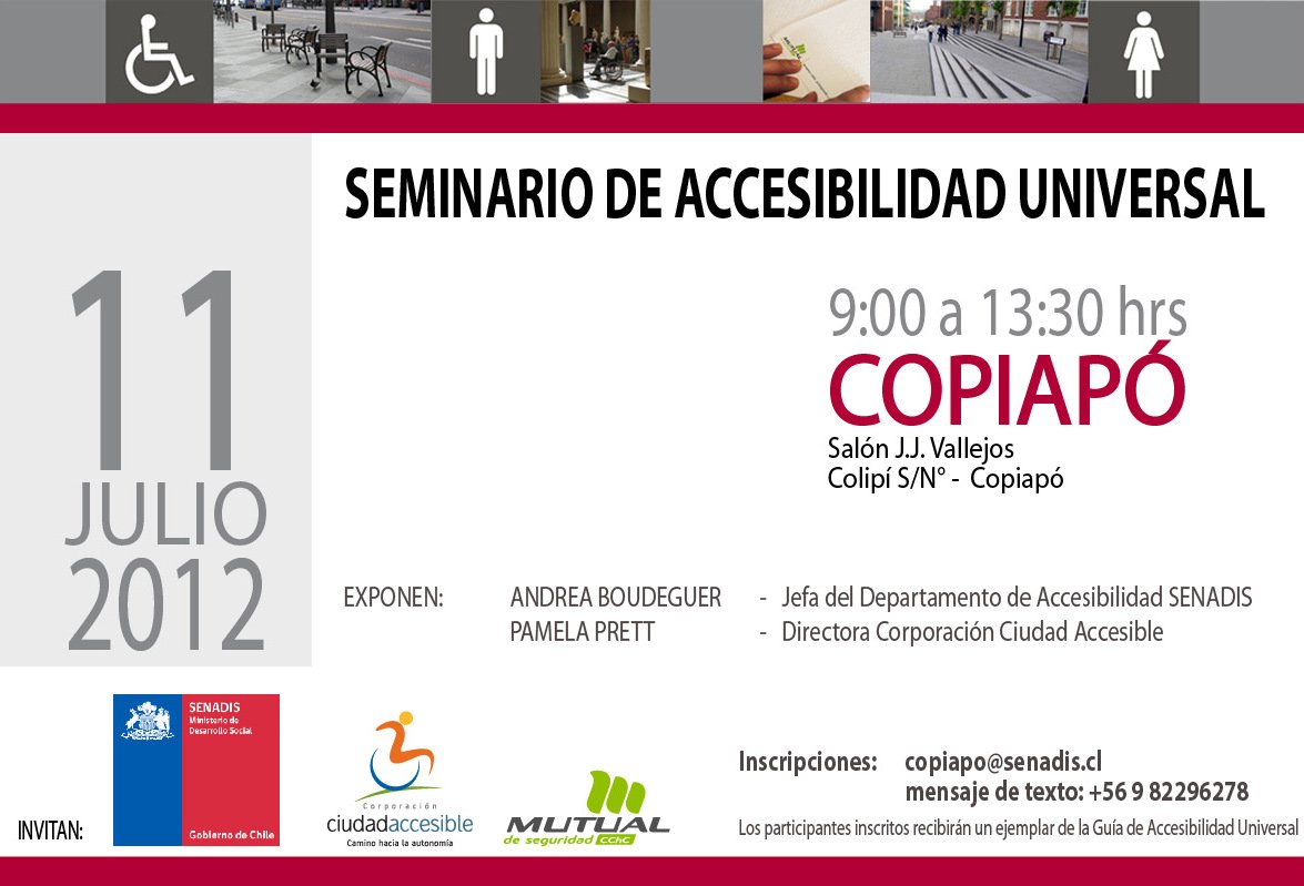 Seminario de Accesibilidad Universal | 11 de Julio | Copiapó