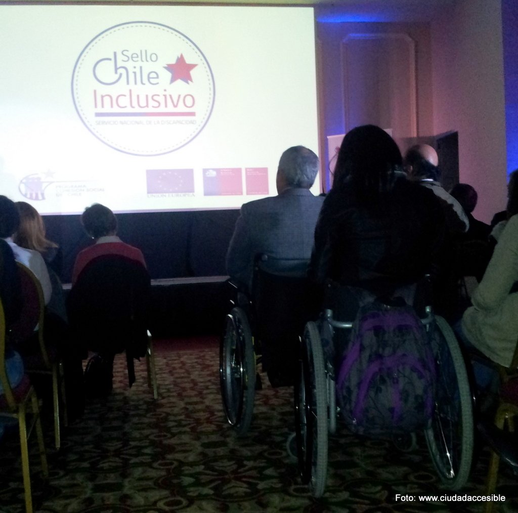 Espectadores de lanzamiento Chile inclusivo