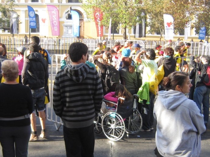 Publico con discapacidad Maratón Santiago 2013