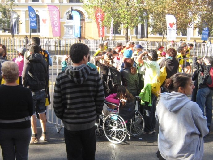 Publico con discapacidad Maratón Santiago 2013