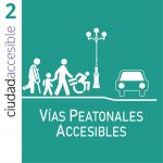 Tapa ficha 2 vías peatonales accesibles