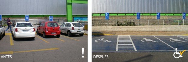 Antes y Después  Lider Tomas Moro arreglo estacionamiento