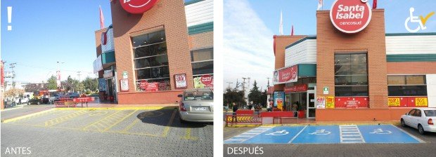 Antes y después Estacionamientos Santa isabel Apoquindo