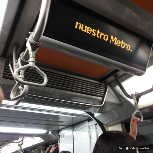 Señalización interior metro