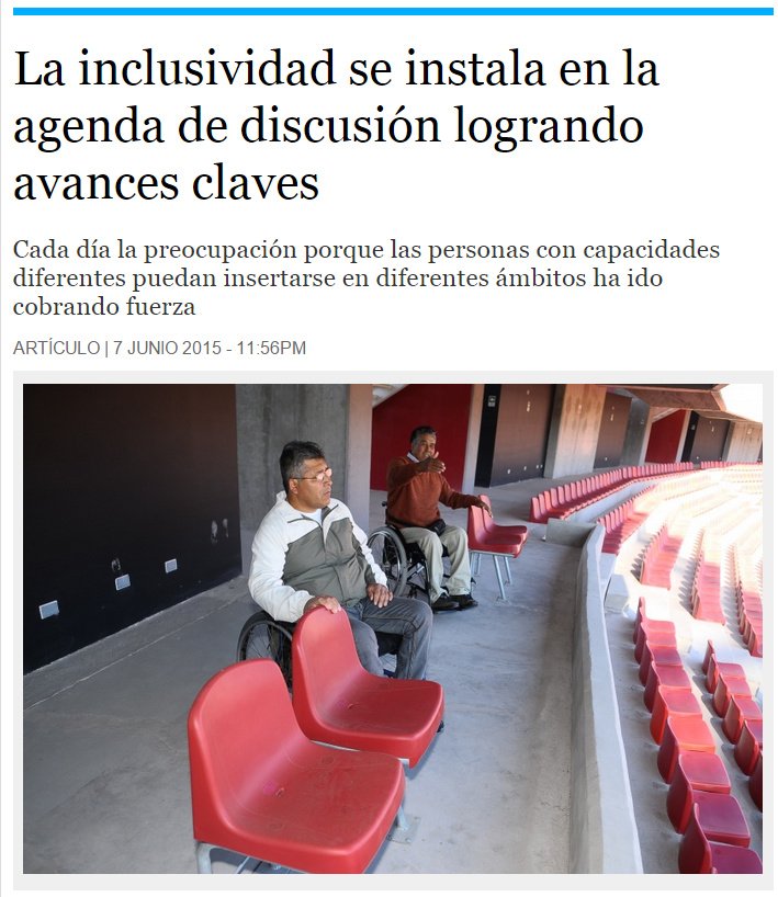 Diario El Día Reporte sobre la accesibilidad del Estadio La Portada