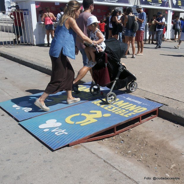 accesibilidad Lollapalooza ruta accesible