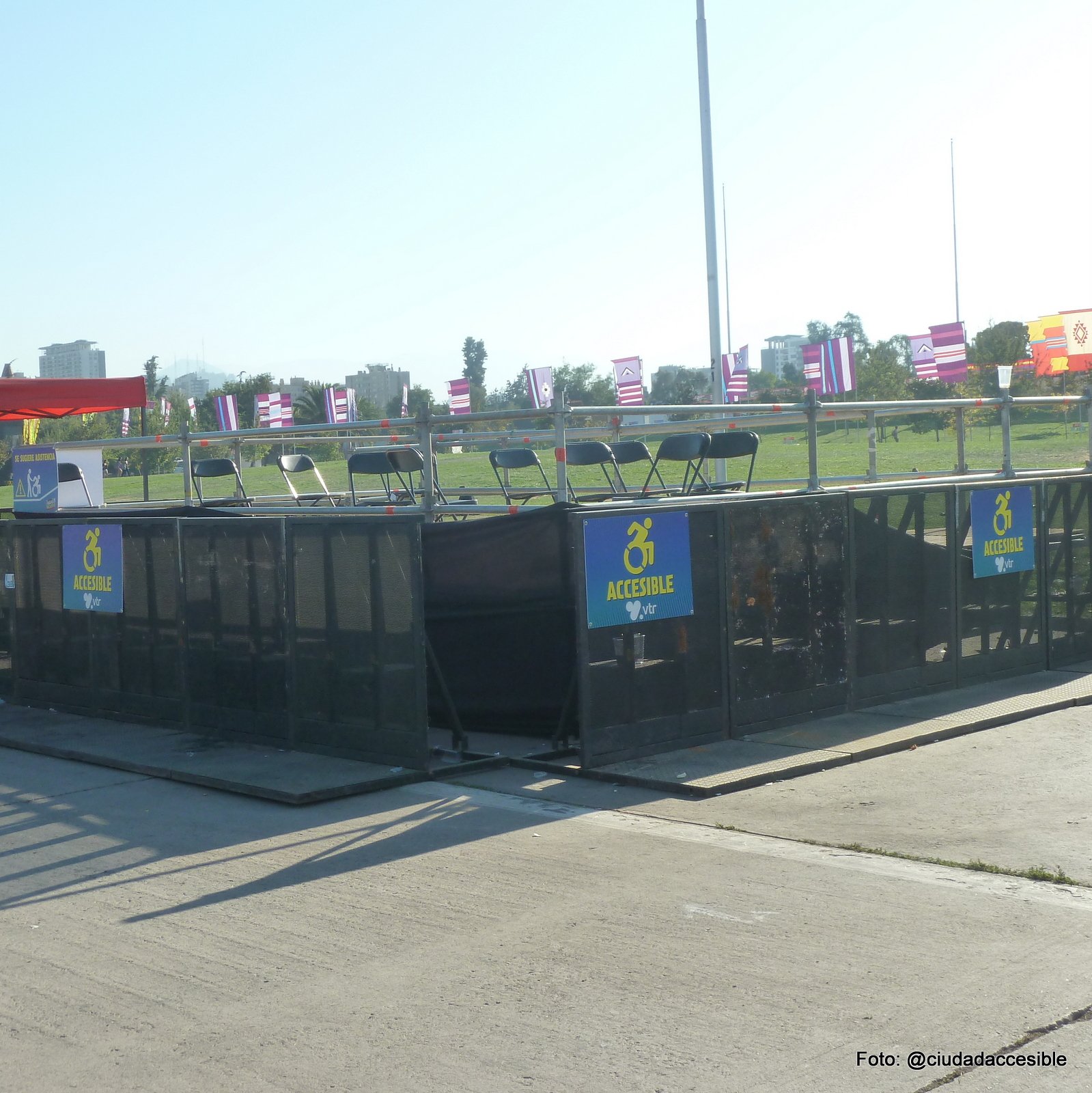 accesibilidad Lollapalooza tarima elevada