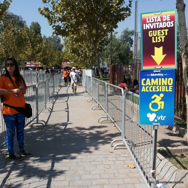 accesibilidad Lollapalooza ruta accesible