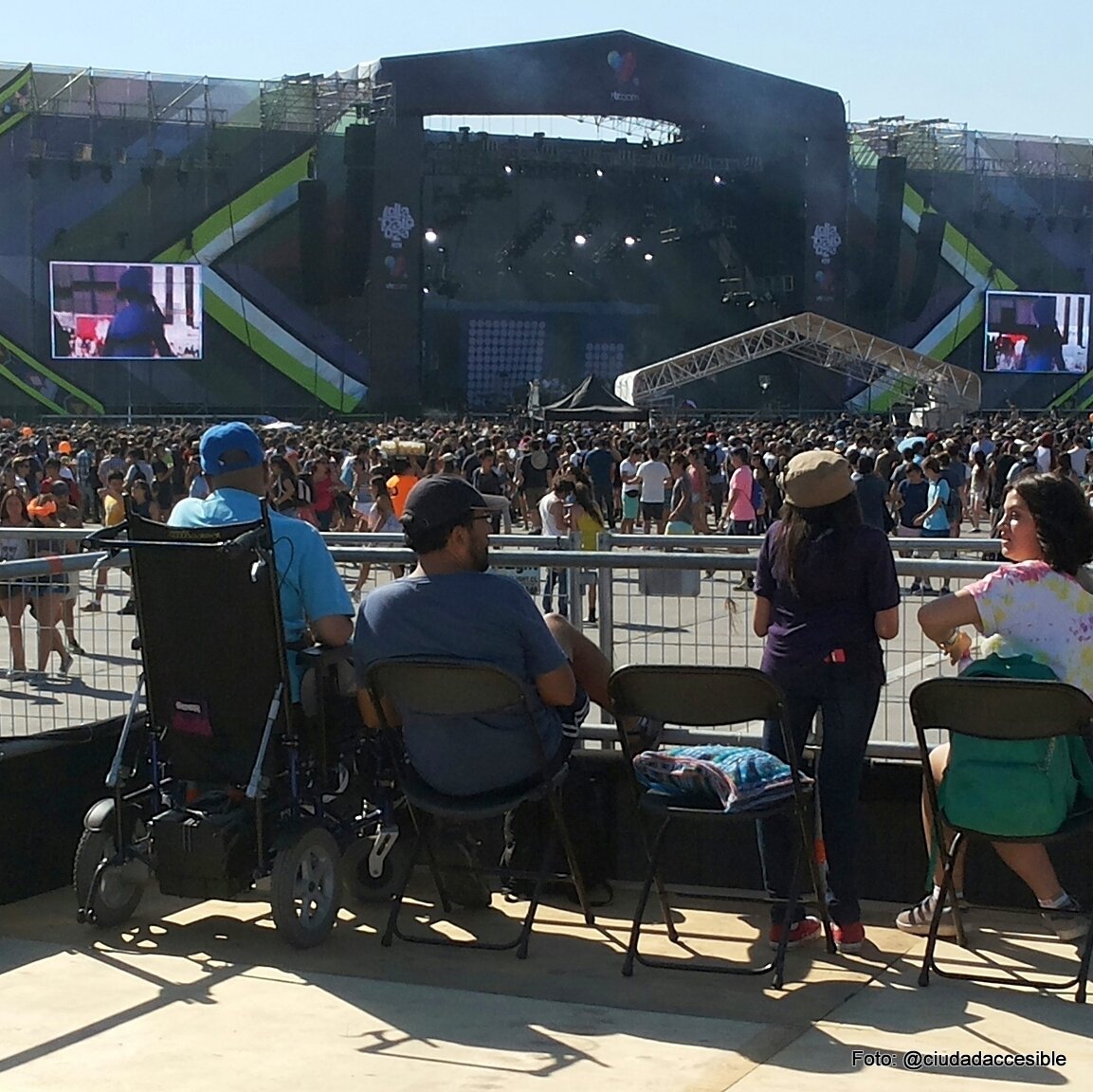 accesibilidad Lollapalooza tarima elevada