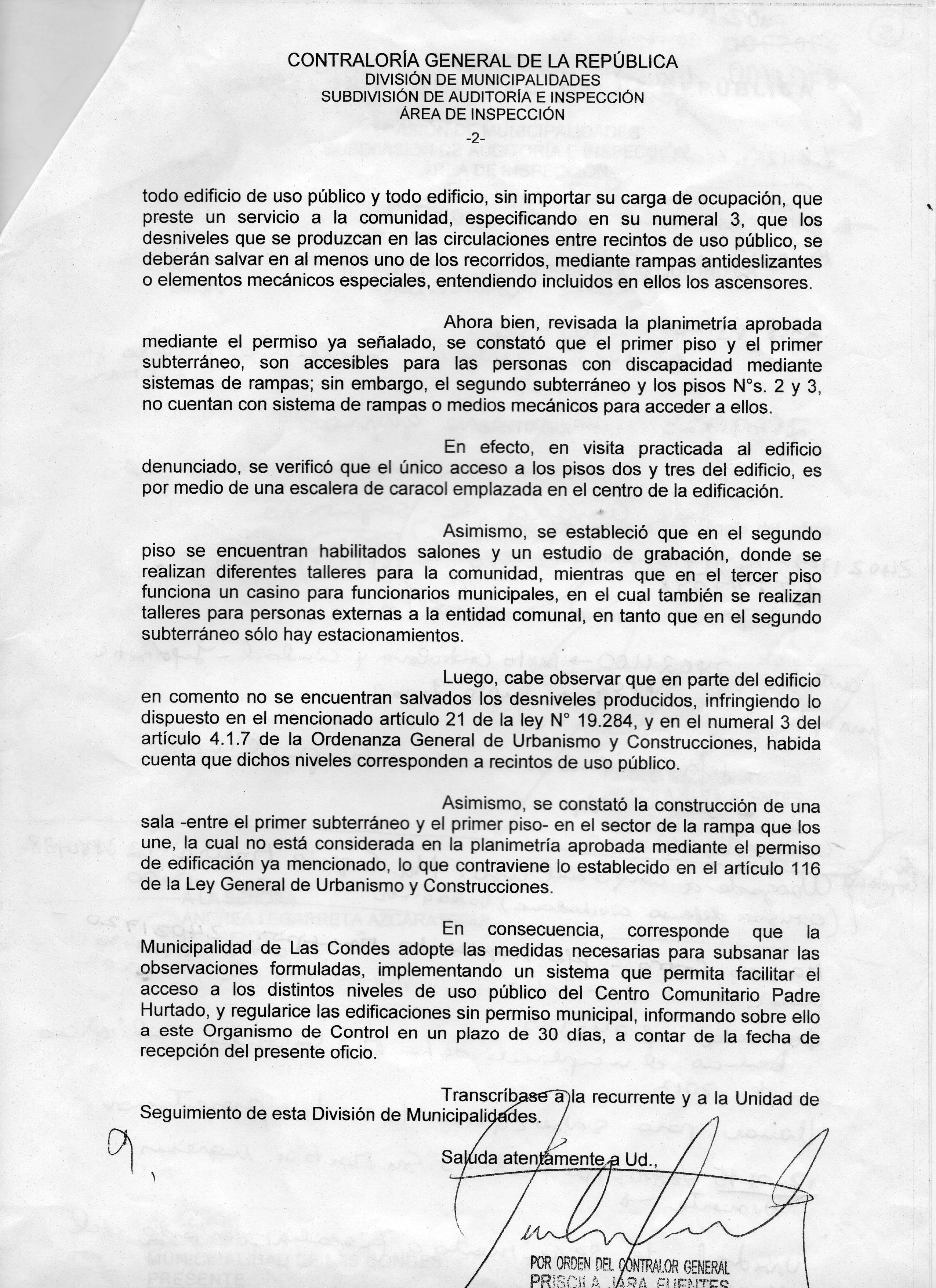 Denuncia a Contraloría General de la República 2