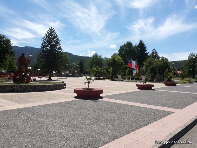 Hermosa plaza de Lonquimay