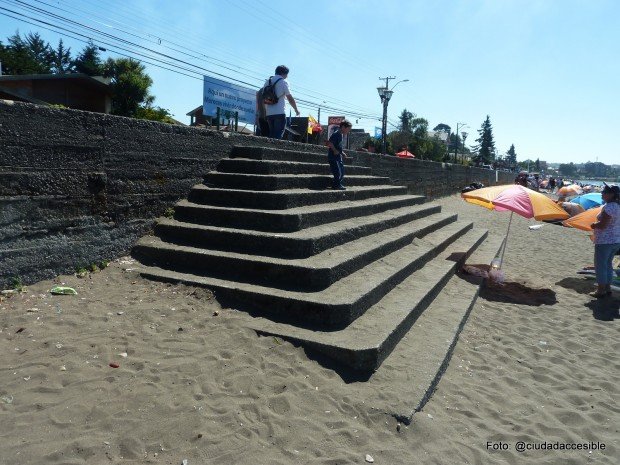 entradas a la playa inaccesibles