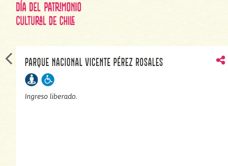 Captura de pantalla- Info web accesibilidad Parque Vicente Pérez Rosales