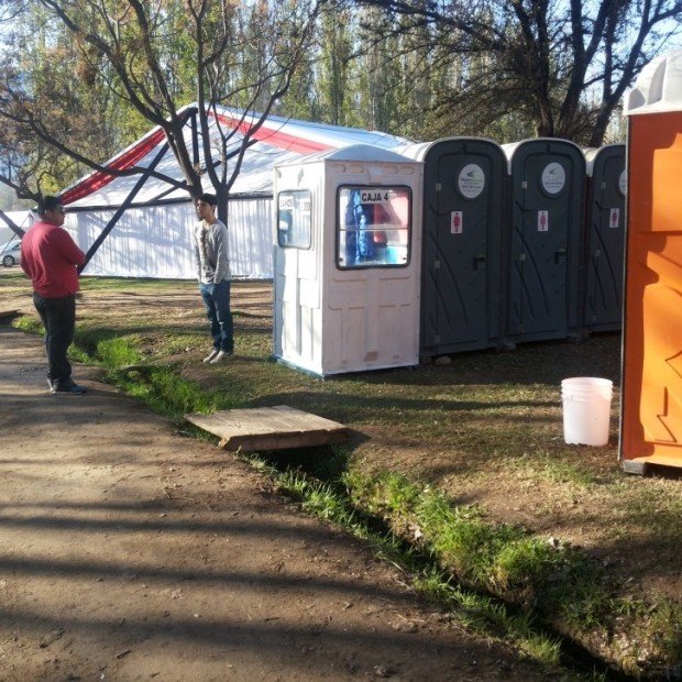 circulaciones inaccesibles en el evento semana de la chilenidad