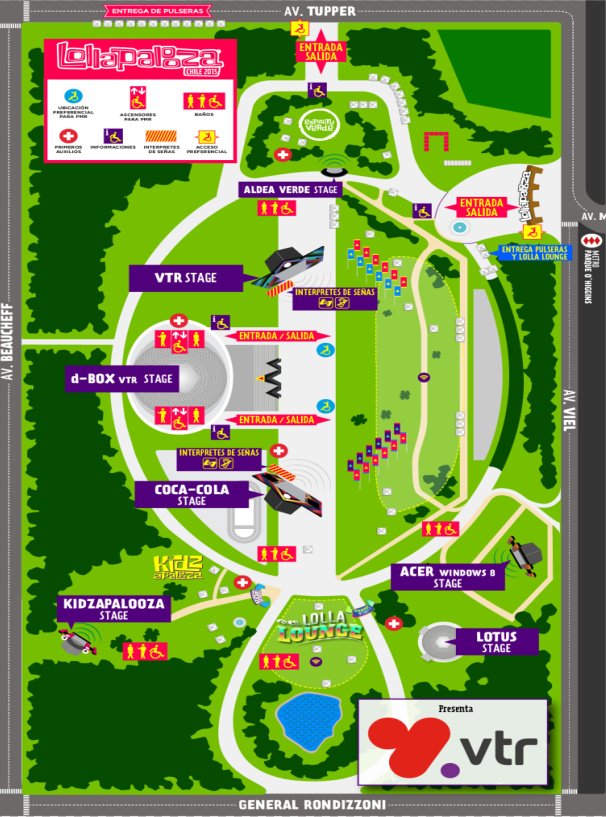 info accesible en lollapalooza