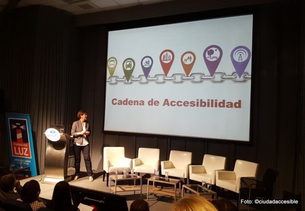 Exposición de Ciudad Accesible en Seminario Fundación Luz - Sofofa 