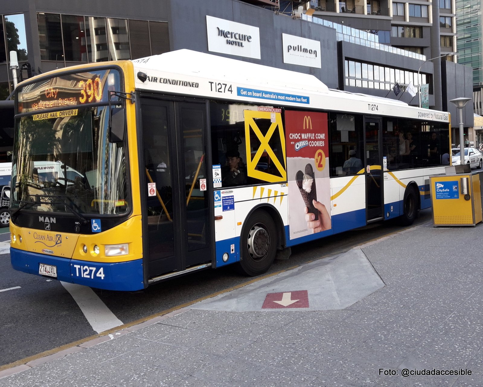 Bus accesible en Brisbane