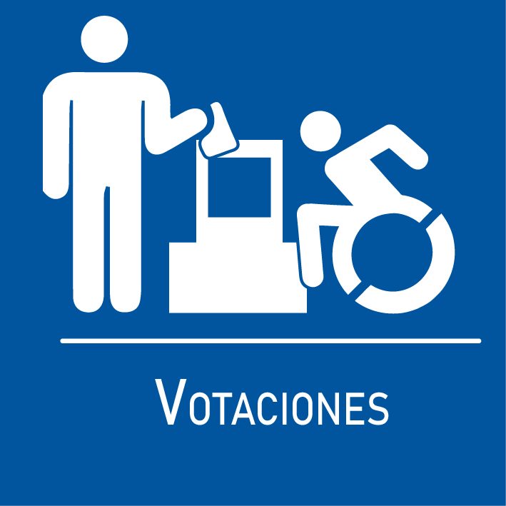 ícono votaciones accesibles