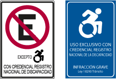 letreros estacionamientos para PcD