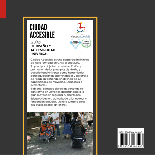 contraportada del libro Ciudad Accesible: Guías de accesibilidad y diseño universal