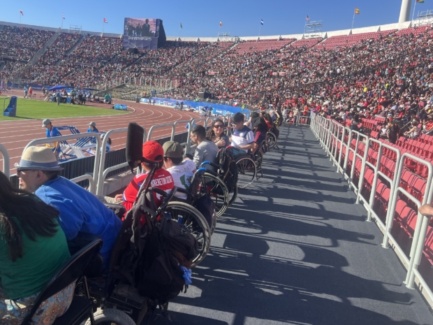 vista sector sillas de rueda estadio nacional