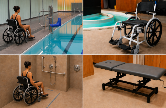 Eliminando barreras: piscinas, duchas y camarines